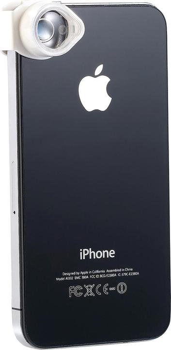 Produktbild Somikon Mikroskop-Adapter für iPhone mit 4-fach Vergrösserung