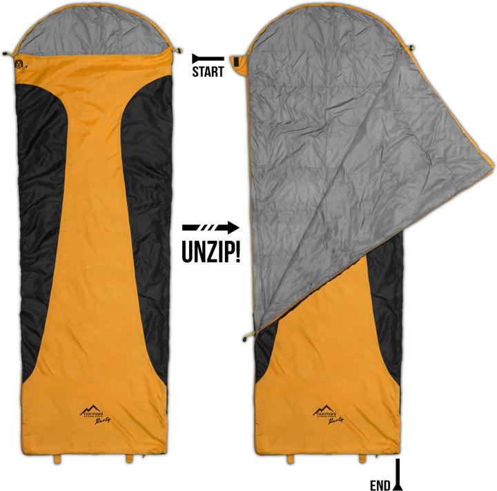 Actual product image Normani Ultralight-Schlafsack Touren-Sommerschlafsack - 8474 (210 cm)