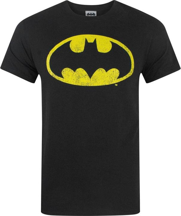 Immagine prodotto Batman - Maglietta a maniche corte con logo effetto vissuto - Uomo (S)