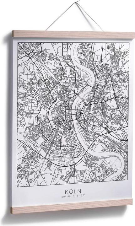 Produktbild Trenddeko Stadtplan Köln (60 x 80 cm)