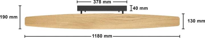 Produktbild Lucande ROTHFELS Rothfels Persida LED-Deckenleuchte, Eiche, 118 cm (3800 lm)