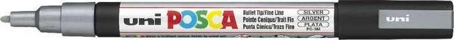Actual product image Posca Fine Marker PC-3M (Silver, 1.30 mm, 1 x)