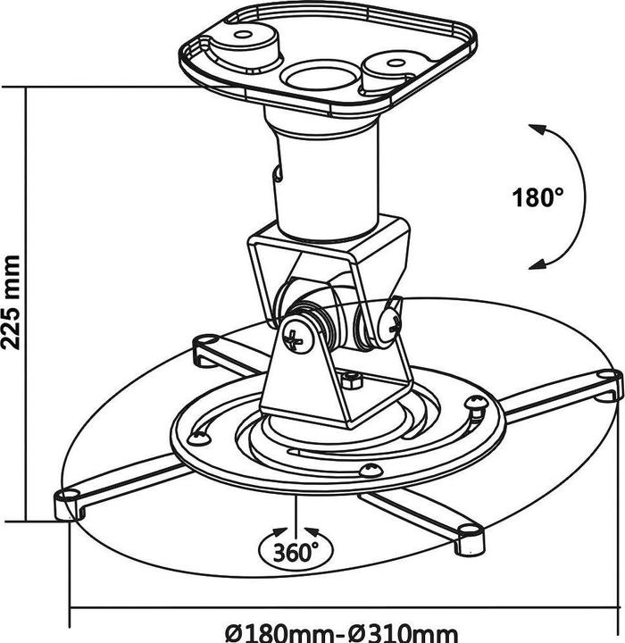 Actual product image myWall Ceiling mount for projector (Ceiling)