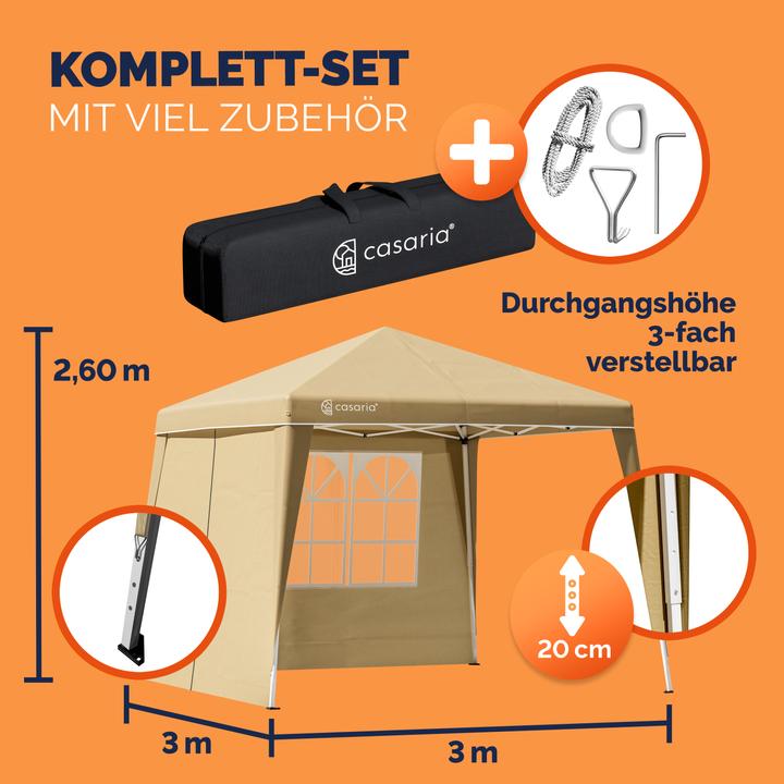 Actual product image Casaria Folding tent (300 cm, 300 cm)