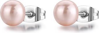 Image du produit Sagapo S'AgapÃµ - Charming steel earrings with a pink pearl Wisdom SWI28