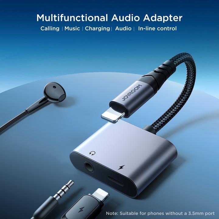 Produktbild Joyroom SY-L01 Lightning zu Lightning / 3,5-mm-Miniklinken-DAC-Adapter 2 in 1 (Lightning, 3.5mm Klinke)