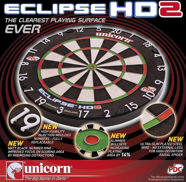 Actual product image Unicorn Eclipse HD2 Dartboard