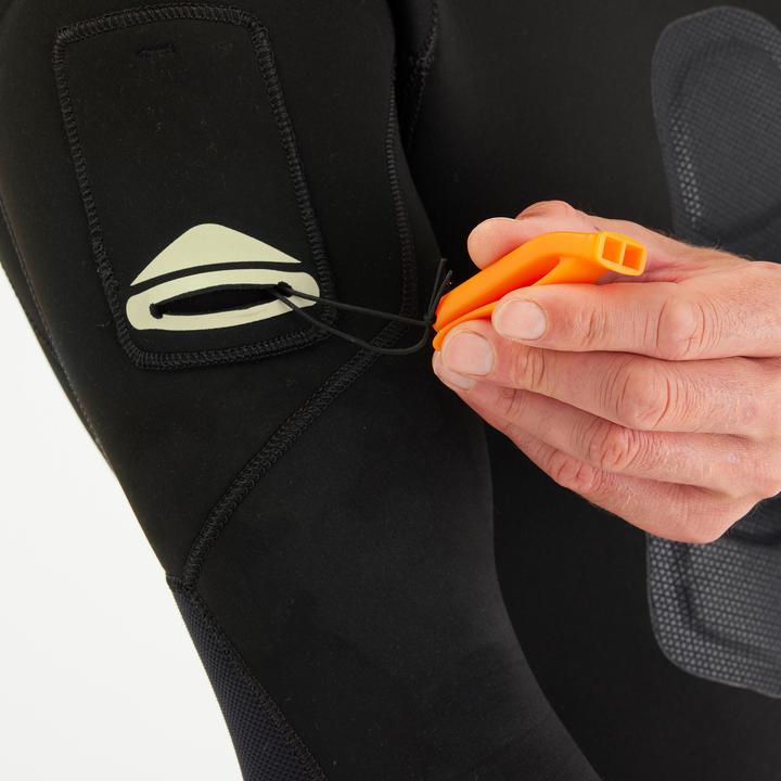 Image du produit Subea Veste chasse sous-marine néoprène refendu 7mm homme, SPF 900 noir (7 mm, S)