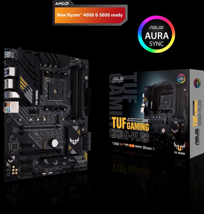 Image du produit ASUS TUF GAMING B550-PLUS (AM4, AMD B550, ATX)