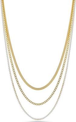 Immagine prodotto Liu Jo - Elegant triple necklace made of gold-plated steel Fashion LJ2643 (Acciaio placcato oro)
