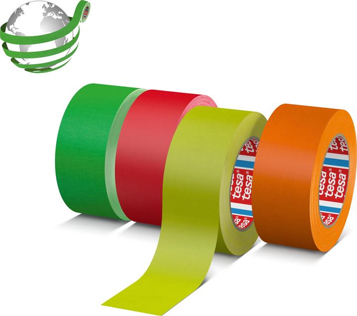 Actual product image tesa Gewebeband 25m x 50mm neon-pink (50 mm)