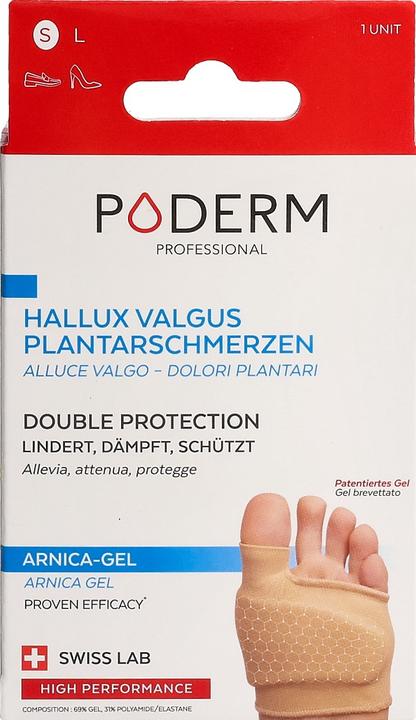 Immagine prodotto Poderm Doppia protezione per l'alluce valgo e il dolore plantare del tallone (Decompressione, 202.50 ml)