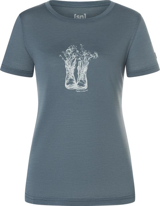 Super Natural W Flower Boots Tee