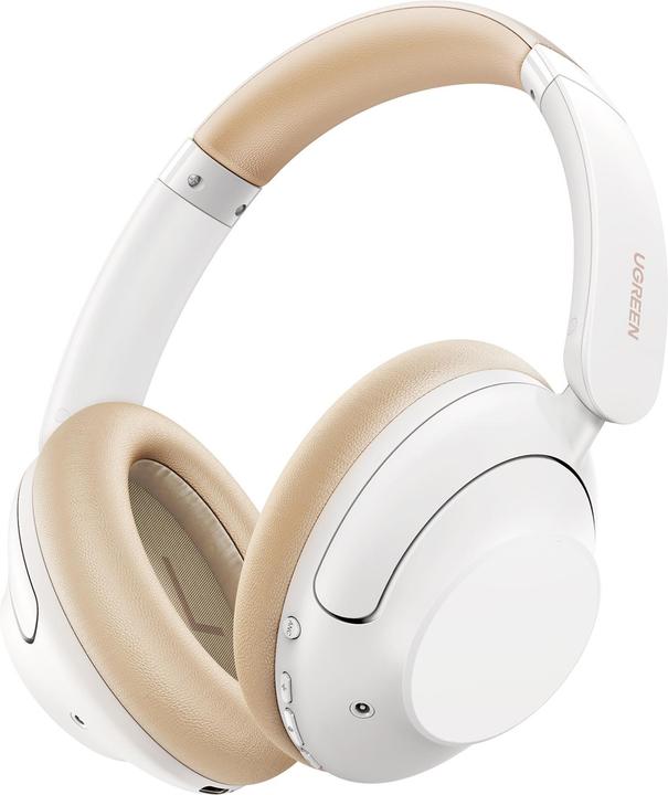 Ugreen Sluchawki Sluchawki bezprzewodowe HP202 HiTune Max5 Hybrid ANC (biale) (90 h, Kabelgebunden)