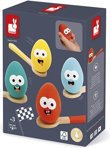 Actual product image Janod Egg and spoon race (German, French, Italian, English)