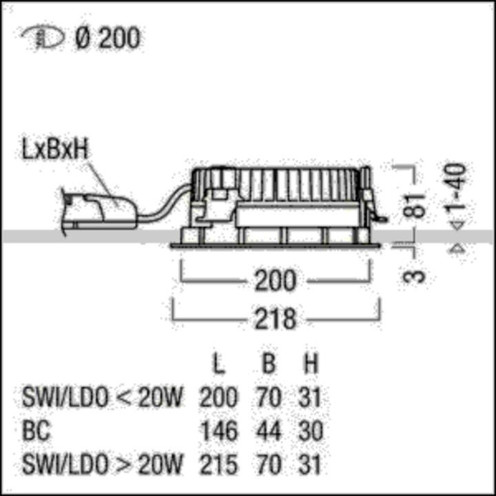 Produktbild Zumtobel Group LED-Downlight Panos EVO #60815874 R200L24W840230VFALWH Panos Infinity/evolution R Dow (2535 lm)