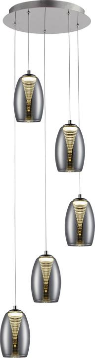 Actual product image Brilliant Metropolis LED 5W PE 5-RO easydim Pendelleuchte, 5-flammig (2300 lm)