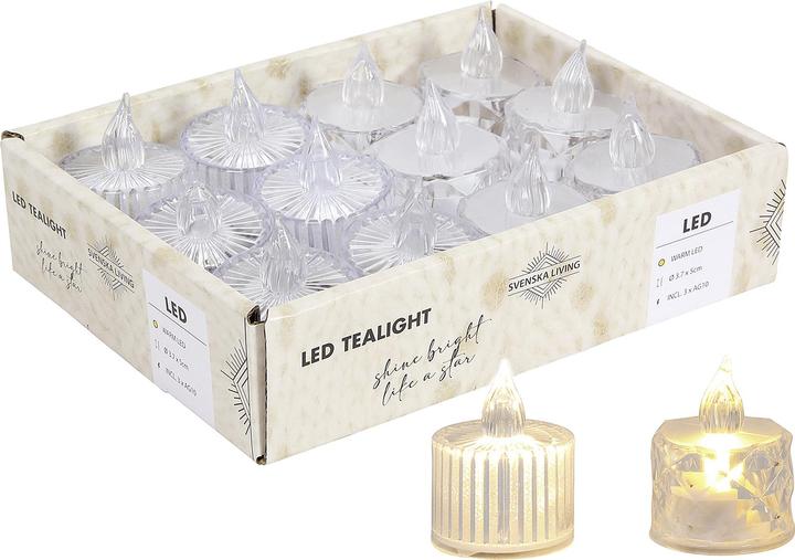 Produktbild Mini Teelicht trans 3,7x5 sort (2 Stk.)