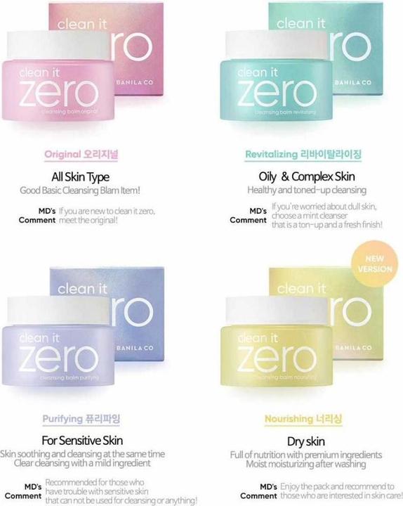 Actual product image Banila Co clean it zero pore clarifying (Cleansing Balms, 100 ml)