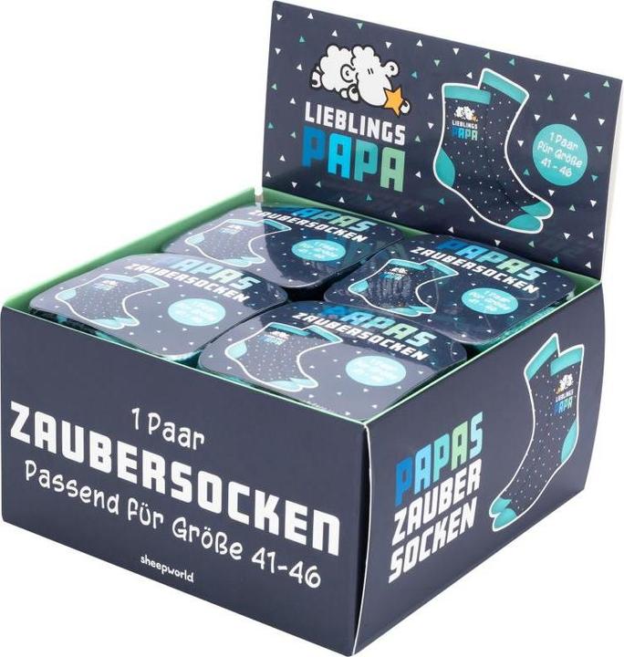 Immagine prodotto Sheepworld Zaubersocken Motiv "Lieblingspapa" (Confezione singola, 40 - 46)