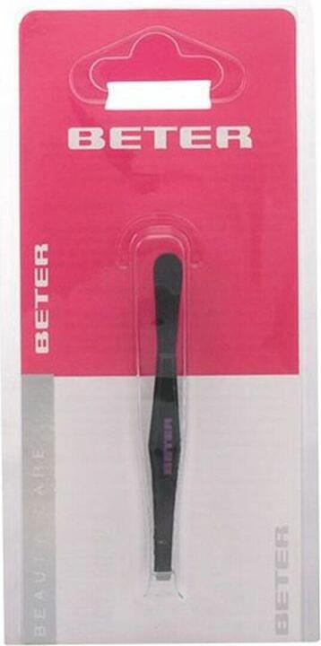 Actual product image Beter PINZA depilar punta recta acero negro