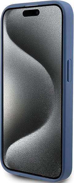 Produktbild Guess GUHCP15L4GMGBL iPhone 15 Pro 6.1" niebieski/blue hardcase 4G Big Metal Logo (Apple iPhone 15 Pro)