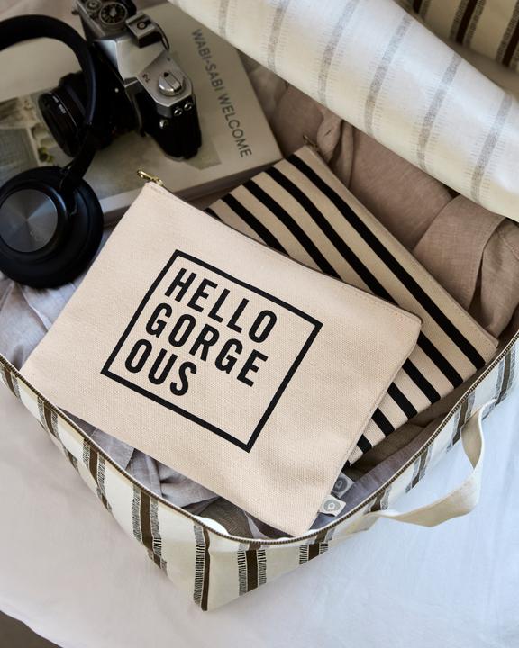 Produktbild House Doctor Clutch, HDCanva, BlackOff-white (1.20 l)