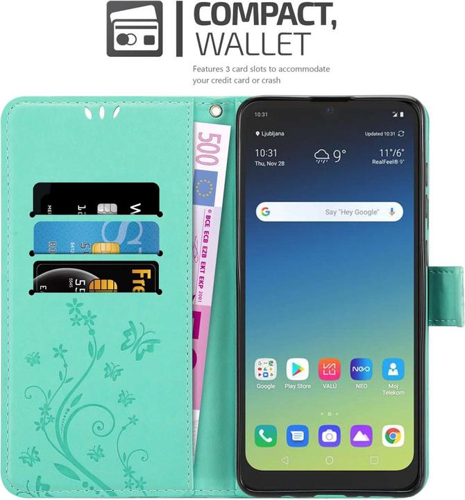 Actual product image Cadorabo Case for LG K40S Flower Book (K40s)
