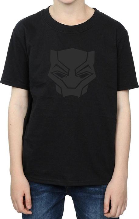 Produktbild Jungen Black Panther Schwarz auf Schwarz TShirt (140, 146)