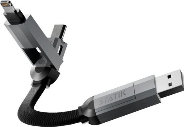 Produktbild Statik HexCharge Keychain Cable (0.16 m, 60 W)