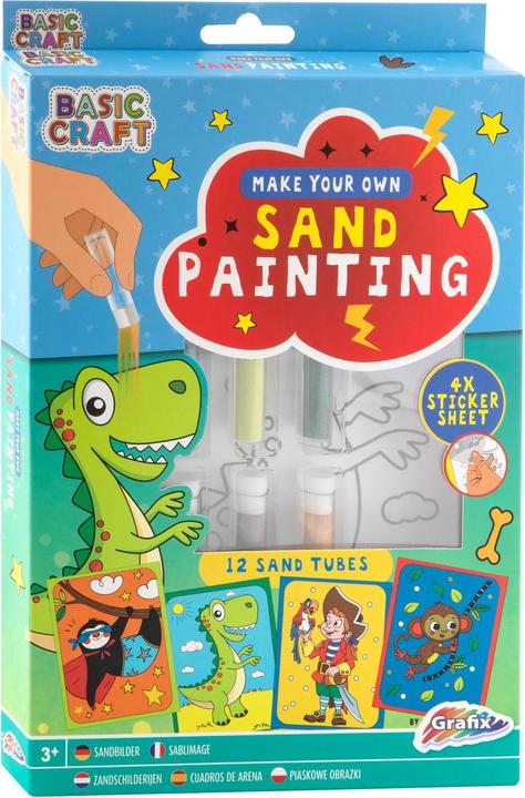 Productafbeelding Grafix Zandkunst knutselset - Dino