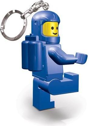 Actual product image LEGO Keychain w/LED - Spaceman Blue (4006036-KE10H)