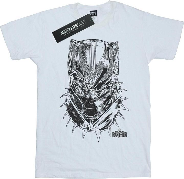 Jungen Black Panther Spray Headshot TShirt (152, 158)