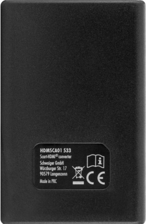 Actual product image Schwaiger Scart to HDMI (Analog -> Digital)