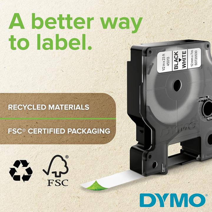 Produktbild Dymo Schrumpfschlauch-Kabeletiketten (0.90 cm, Gelb)