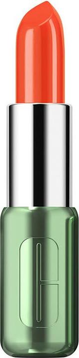 Actual product image Clinique Pop Longwear Lipstick Shine Rev it up Coral (Flame Pop)