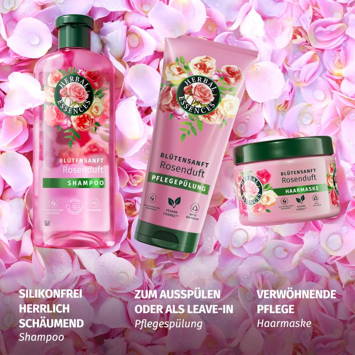 Immagine prodotto Herbal Essences Sboccia dolcemente con il profumo di rosa (350 ml, Shampoo liquido)