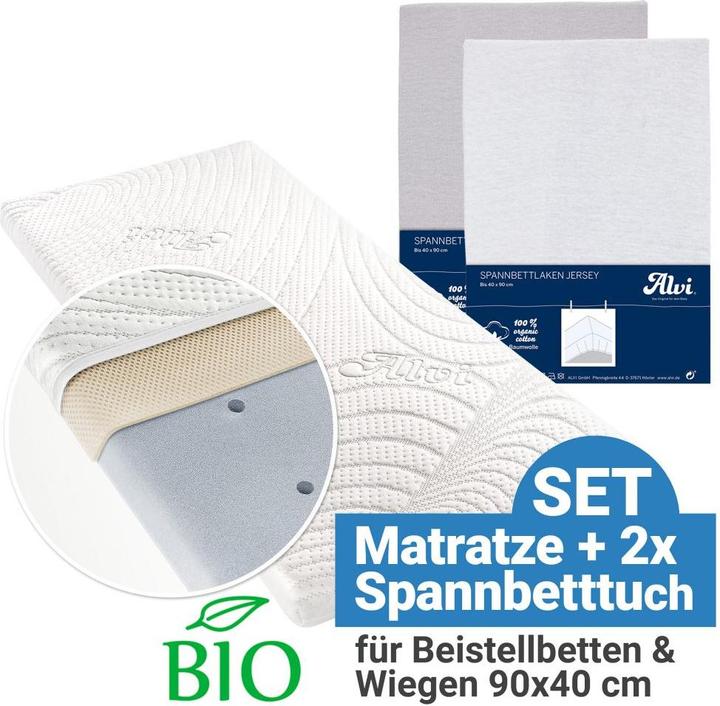Alvi Babymatratzen & Kindermatratzen 3-tlg. Matratzen-Set