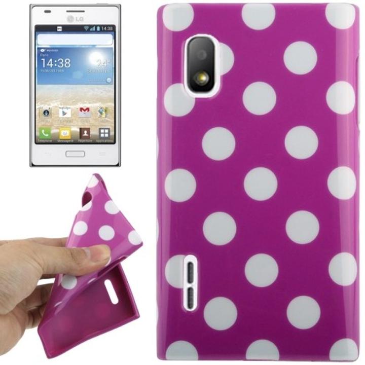 Produktbild König Design Schutzhülle TPU Punkte Case für Handy LG Optimus L5 / E610 (Optimus L5)