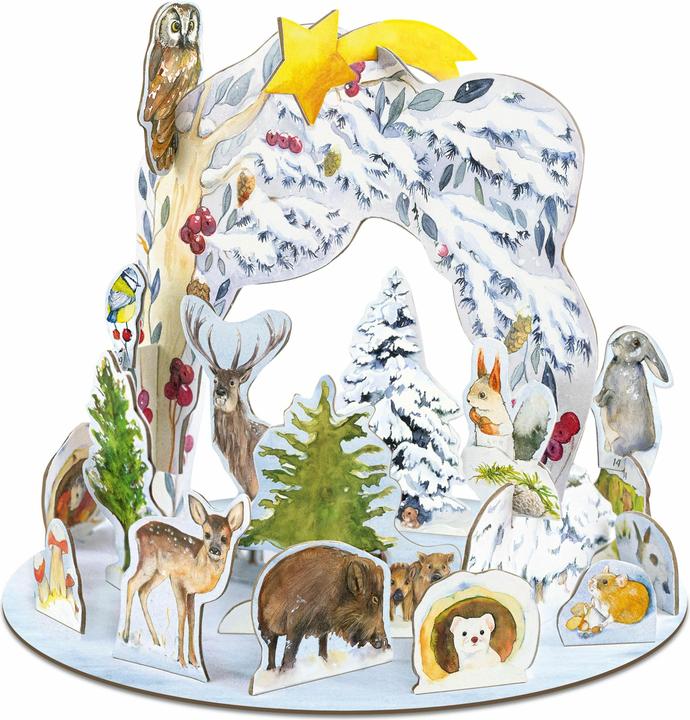 Steck-Adventskalender »Tiere im Winter«