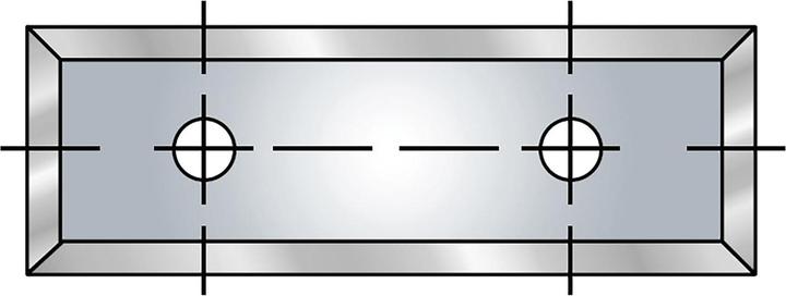 Produktbild Guhdo Wendeschneidplatten 30x12x1,5 mm für Wendeplatten Fräser, 2-Loch 10 Stück
