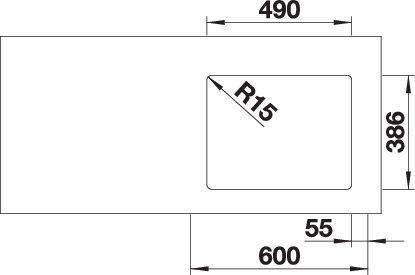 Produktbild Blanco Etagon 500-U (Unterbauspüle, 46 cm, 53 cm)