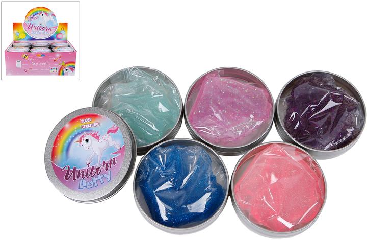 Produktbild Roost Intelligente Knete Einhorn 620618 Glitzer (assortiert)