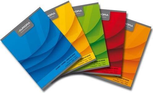 Actual product image Aurora Exercise book DIN A5 Lined Saddle stitched Assorted colours (A5, Lined)
