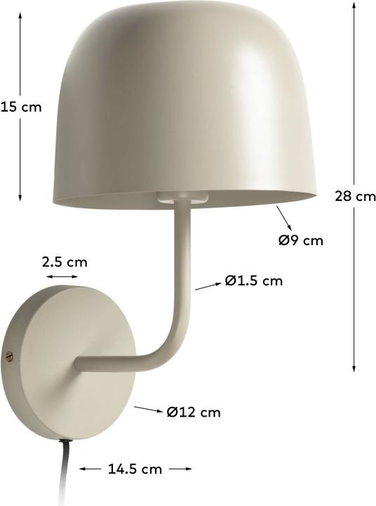 Actual product image Kave Home Alish (E27)