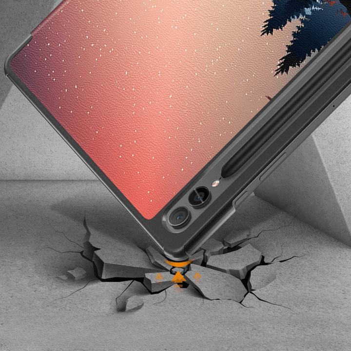 Actual product image Cover-Discount Galaxy Tab S9+ - Tri-fold Smart Case Forest (Galaxy Tab S10+, Galaxy Tab S9+)