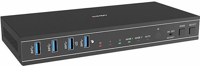 Produktbild Lindy 2 Port Dual Head HDMI 4K60,USB3.0 KVM Switch