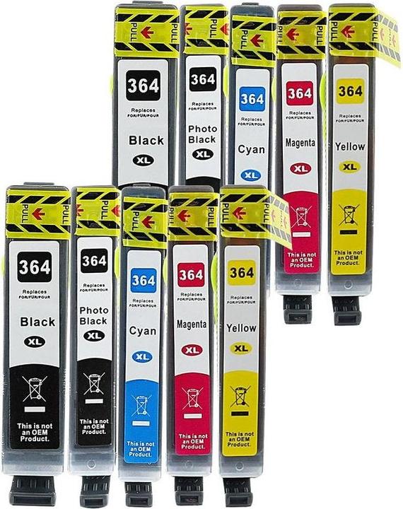 Actual product image Hermex Compatible Ink Cartridge XL for HP PhotoSmart 6510 e-All-in-One (M, FC, Y, C, PBK)