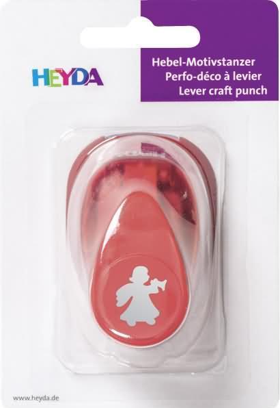 Actual product image Heyda Motif punch for cardboard up to 220g/sqm angel small 15x15mm
