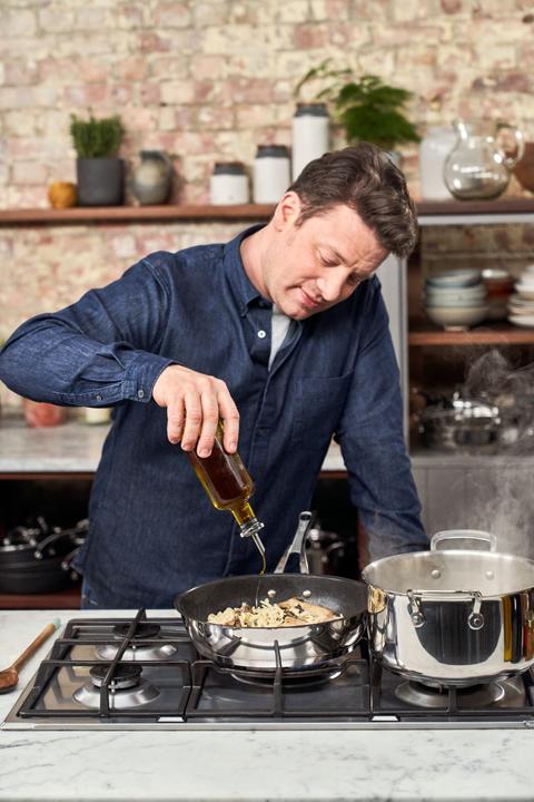 Productafbeelding Tefal Jamie Oliver Cook's Classic (24 cm, Braadpan + kasserol, Roestvrij staal)